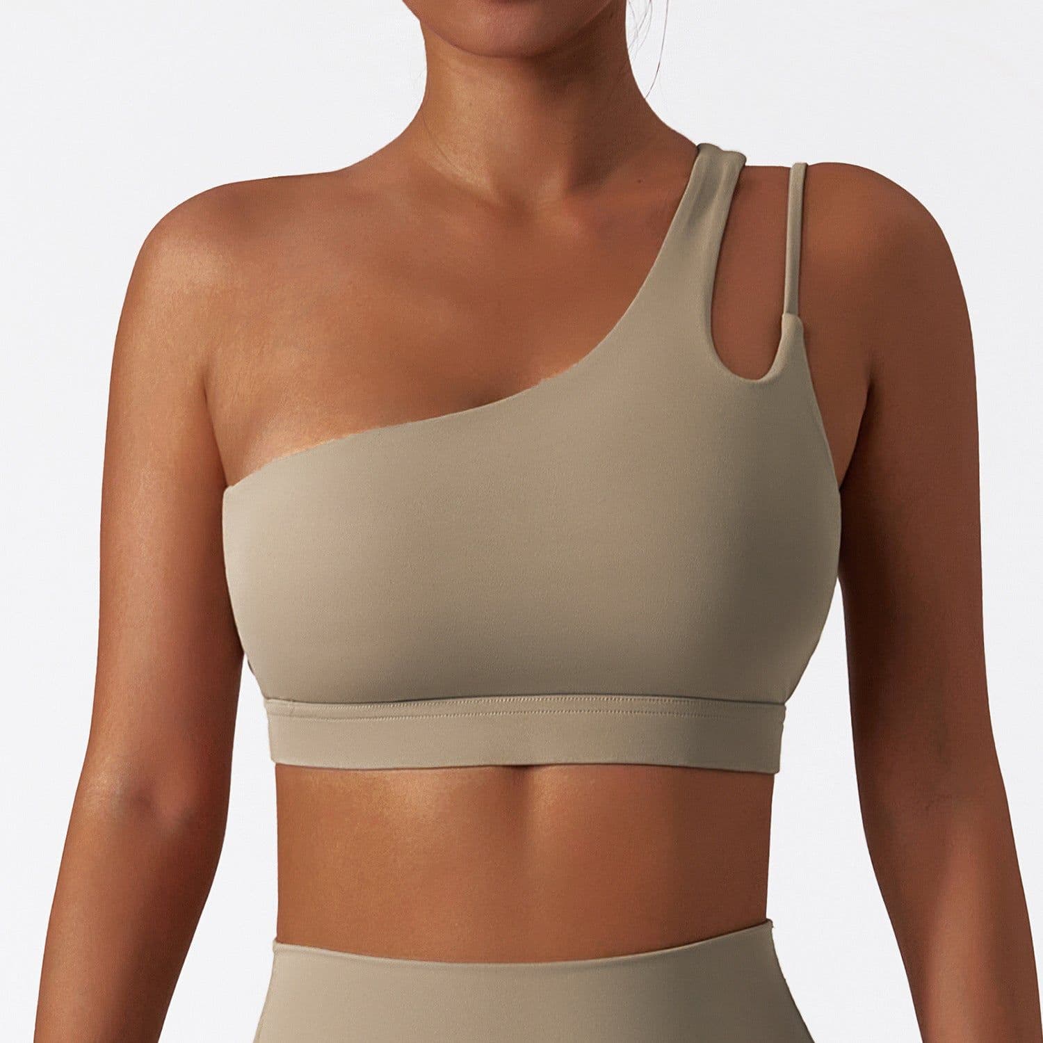 image-Inclined Yoga Bra - Shockproof Running Fitness Vest Top for Women