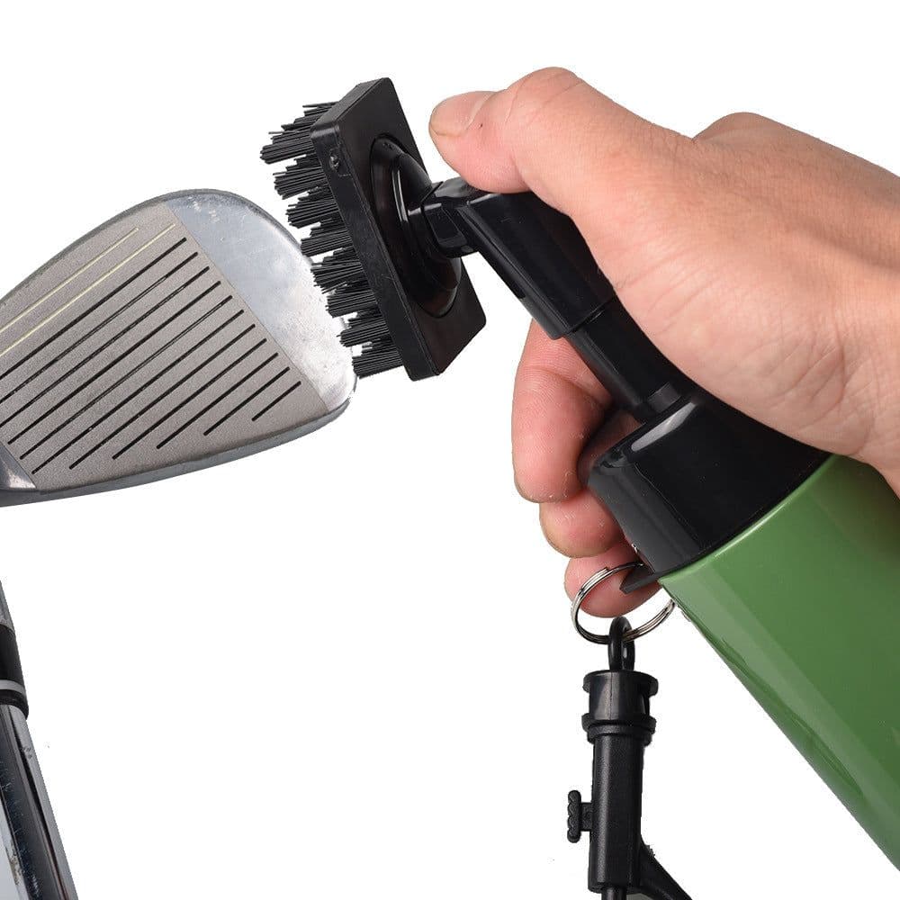 image-Golf cleaning brush can spray water club cleaning brush golf sprinkler brush ball head cleaning golf accessories