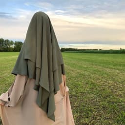 image-Ladies Turban Hijab - Khaki Middle East Ethnic Shawl (65 characters)