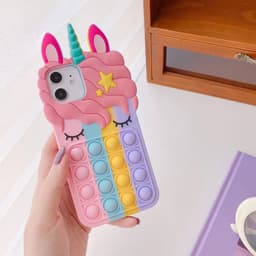 image-Apple Silicone Case XS Max/iPhone 11 Pro - Unicorn Rodent Design