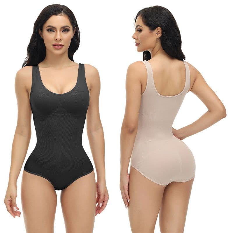 image-European and American one-piece corsets to control abdomen, lift buttocks, shape and shape women's postpartum waist underwear, elastic body corset