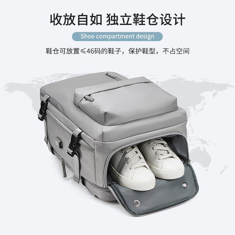 image-School bag boys backpack female college high school student backpack large capacity Korean version simple travel backpack
