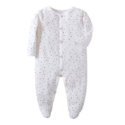 image-Baby Romper - Pink Long Sleeve Cotton 12M