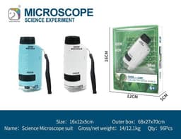 image-Children's DIY Microscope Set - Educational Science Kit