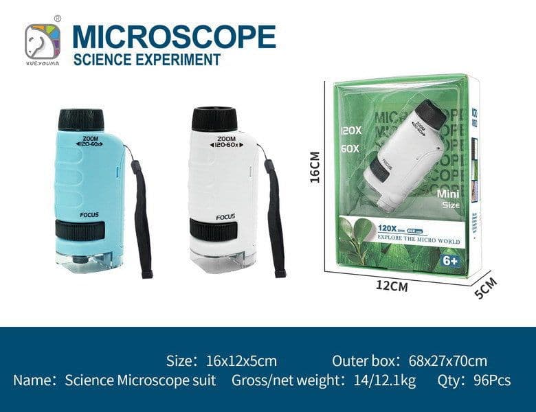 image-Children's DIY Microscope Set - Educational Science Kit