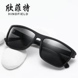 image-Polarized Sunglasses Men's Square Frame UV400 Black