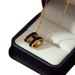 image-Titanium Steel Diamond Necklace - Women's Clavicle Chain