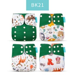 image-Happyflute 4-Pack Washable Training Pants - Waterproof Diapers for Infants 1-3 Years Old