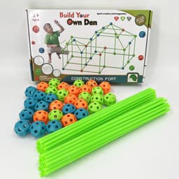 image-DIY Bead Tent House Building Blocks Toy