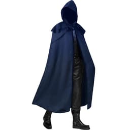 image-Man Yi Shang Gothic Hooded Cloak - Blue 5XL