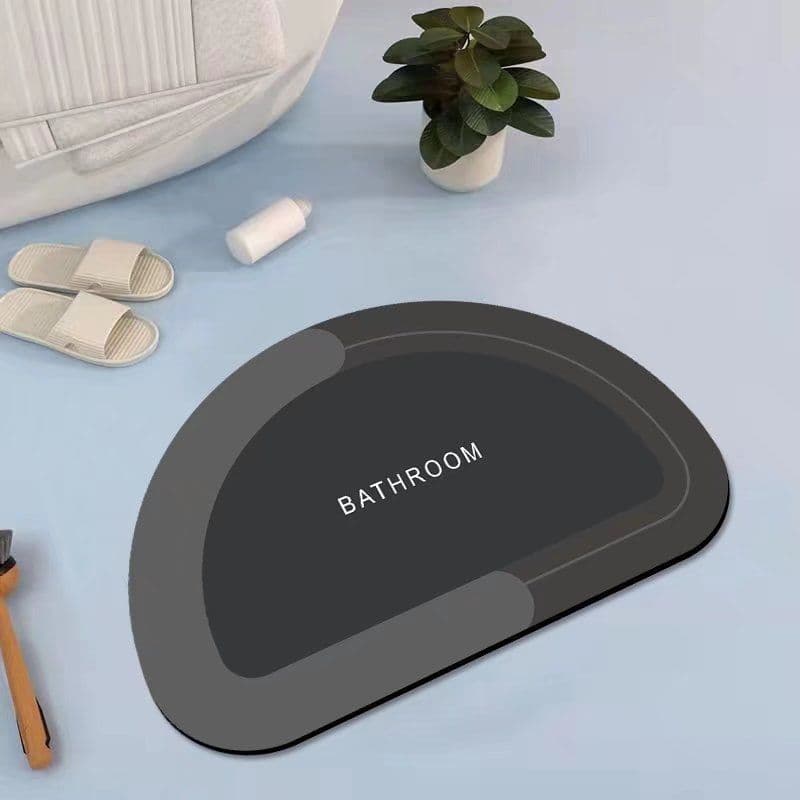 image-Shenghui Diatom Mud Bath Mat - Army-Black, Quick Dry, Easy Care