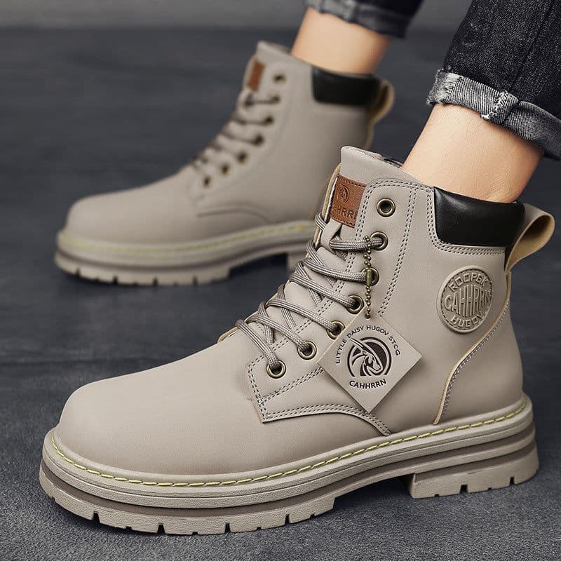 image-Rhubarb Boots - Yellow Men's Martin Boots