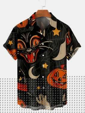 image-2022 new Amazon cross-border men's shirt 3D digital vortex short-sleeved shirt men's beach independent station shirt