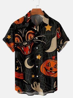 image-2022 new Amazon cross-border men's shirt 3D digital vortex short-sleeved shirt men's beach independent station shirt