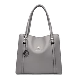 image-Women's Large Capacity Messenger PU Tote Bag Blue 2021