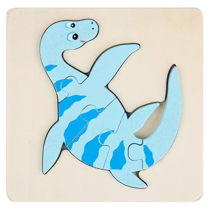 image-Wooden Geometric Puzzle Blocks - Ages 1-3