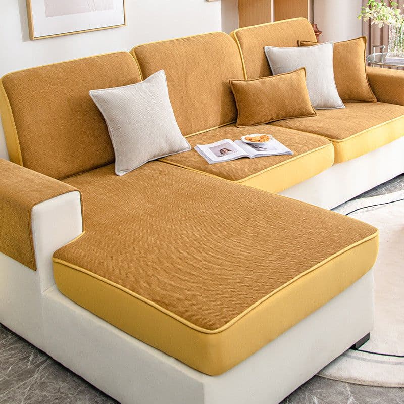 image-Hongyuan Fashion Chenille Sofa Cover Yuxin-Harbor Blue Elastic All-Inclusive