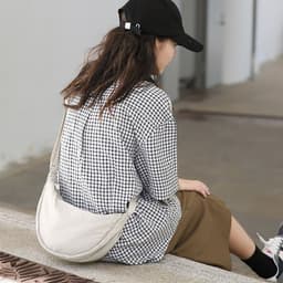 image-Nylon Crossbody Bag Dumpling - Lemon Yellow