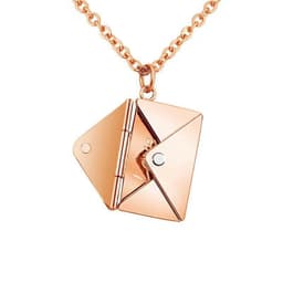 image-Titanium Steel Envelope Necklace - Custom Engraving