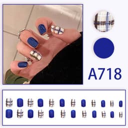 image-Autumn and winter gentle, sweet and pure desire INS style manicure wear nail polish girl whitening printed ice transparent fake nail polish
