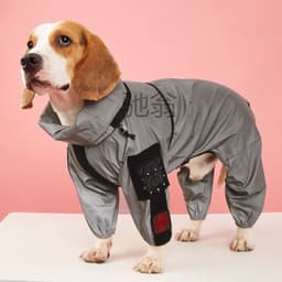 image-fyt Pet Big Dog Reflective Raincoat - M