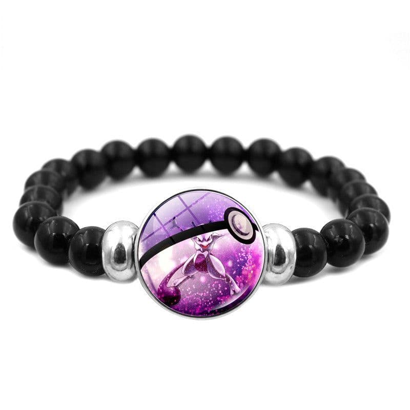 image-Bracelet Male and Female Students Creative Beaded Bracelet Two-dimensional Anime Pokémon Hand Jewelry