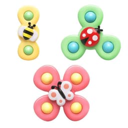 image-Wholesale Cross-Border Kids' Suction Spinner Toys, Insect Tops