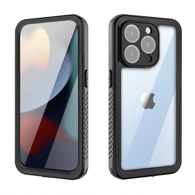 image-Red pepper waterproof case is suitable for Apple 15pro mobile phone case to enhance anti-fall and waterproof sports protection mobile phone case