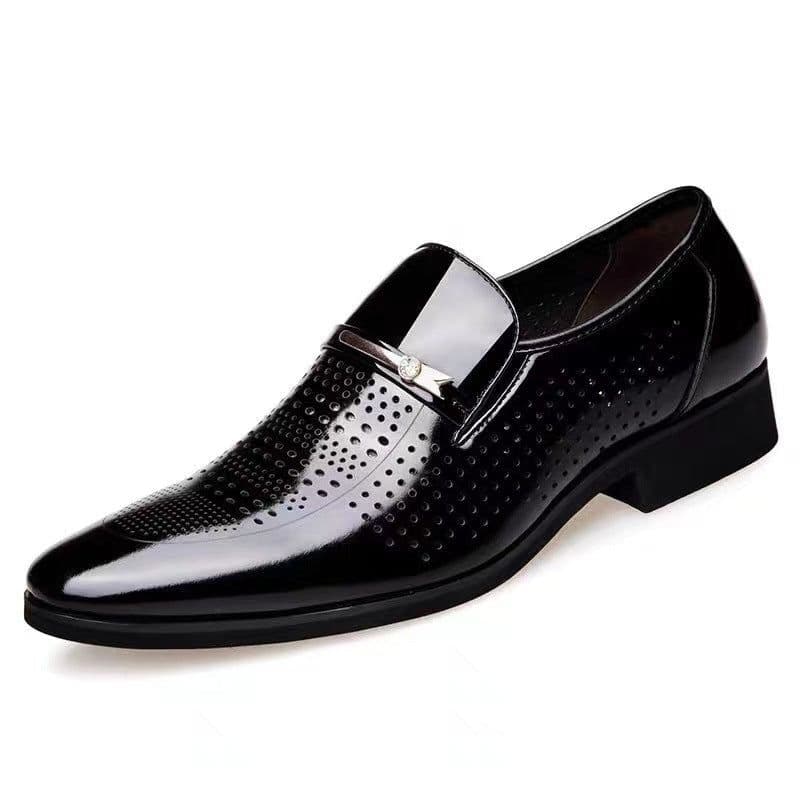 image-Men's Leather Shoes Pointed Toe Business Casual