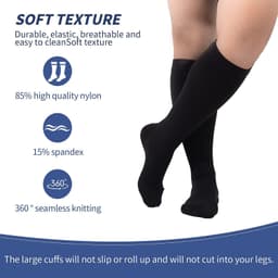 image-Hot Selling Sports Compression Socks - White 7XL