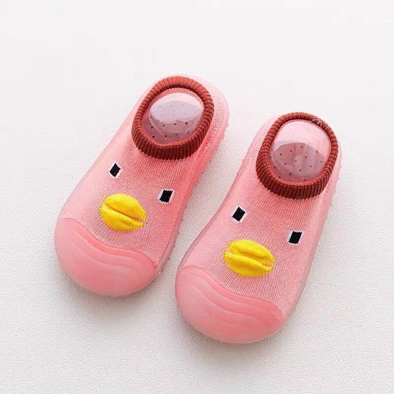 image-Baby Walker Sock Shoes - Ducks Beige 25