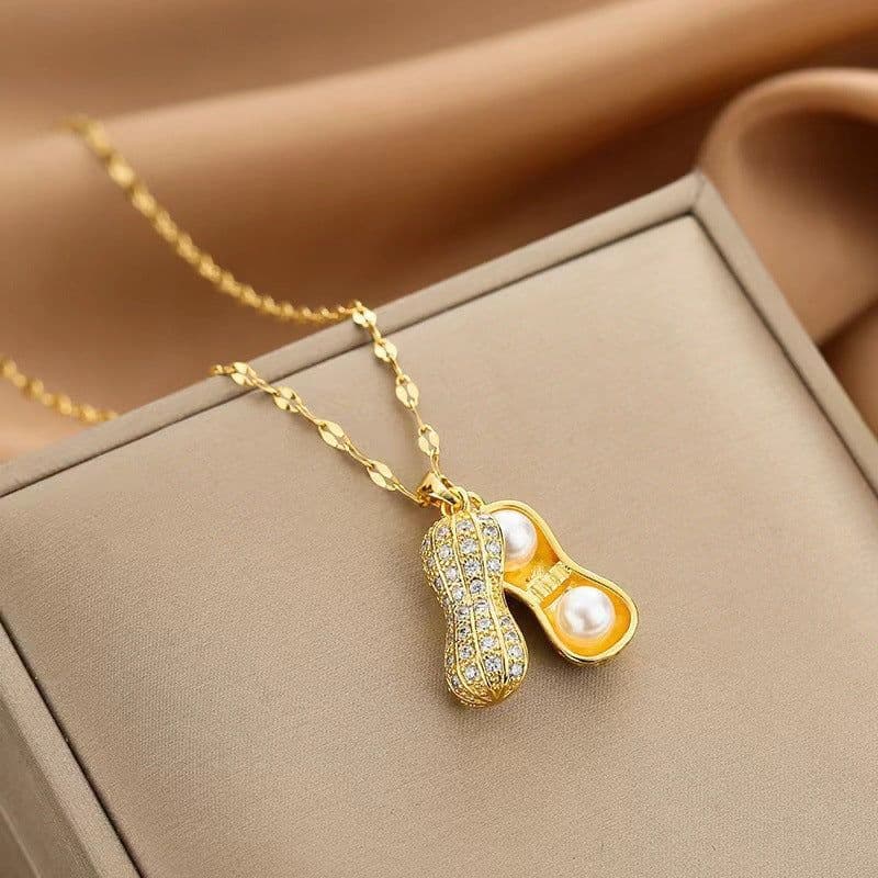 image-Titanium Steel Diamond Necklace - Women's Clavicle Chain