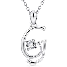 image-Baoshina Alphabet Diamond Pendant Necklace 26 Letters Jewelry Crossborder Supply