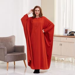 image-Xueguo Muslim Dress - Blue Swing Long Sleeve