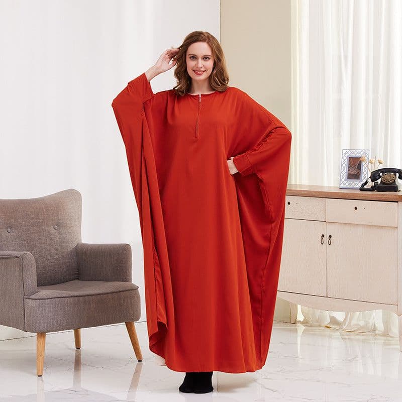 image-Xueguo Muslim Dress - Blue Swing Long Sleeve