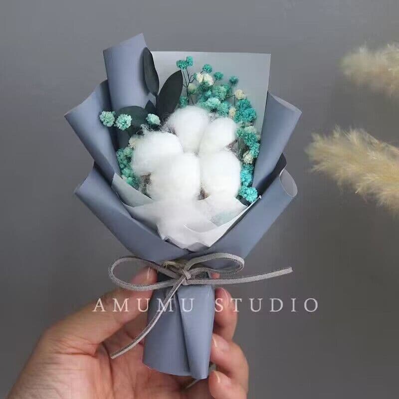 image-Mini Dried Roses Bouquet - Valentine's DIY Decorations 5"