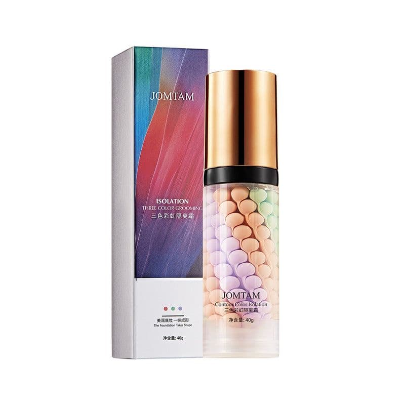 image-Jiumeitang three-color light-sensing isolation cream improves skin tone, refreshing and moisturizing makeup primer, natural nude makeup rejuvenation isolation cream