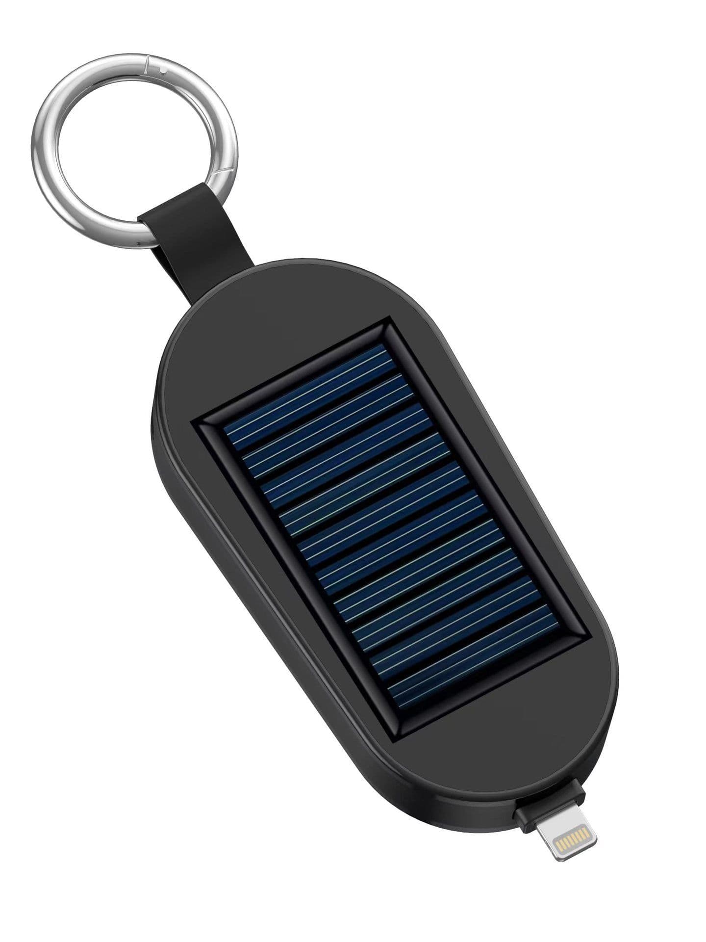 image-Cross-border solar mini keychain power bank mobile phone watch emergency power bank two in one solar charging