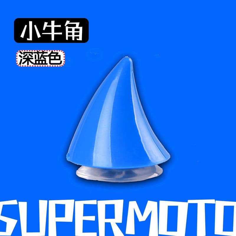 image-Electric vehicle helmet decoration big and small horns motorcycle helmet devil sucker horns universal wings creative personality