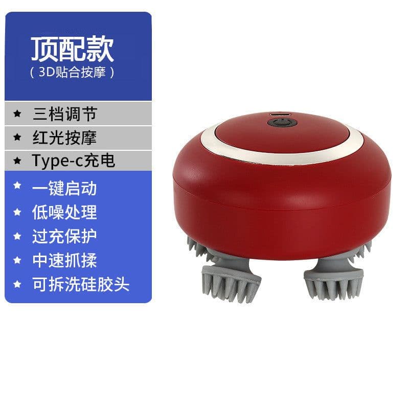 image-Cross-border Electric Head Massager Scalp Massager Household Pet Whole Body Cat Kneading Meridian Physiotherapy Apparatus