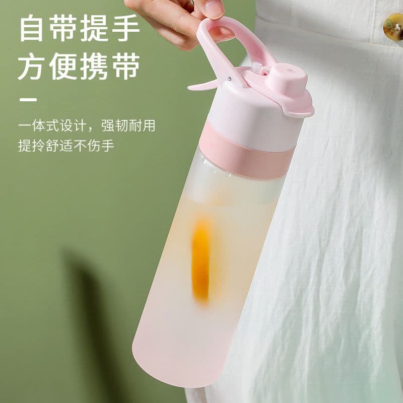 image-Orange Source Water Bottle 650ml - Gray Sports Cup