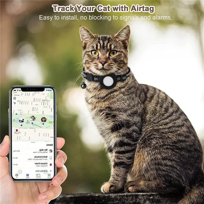 image-Sheng Hongjia Apple Airtag Protective Case Light Green Pet Collar