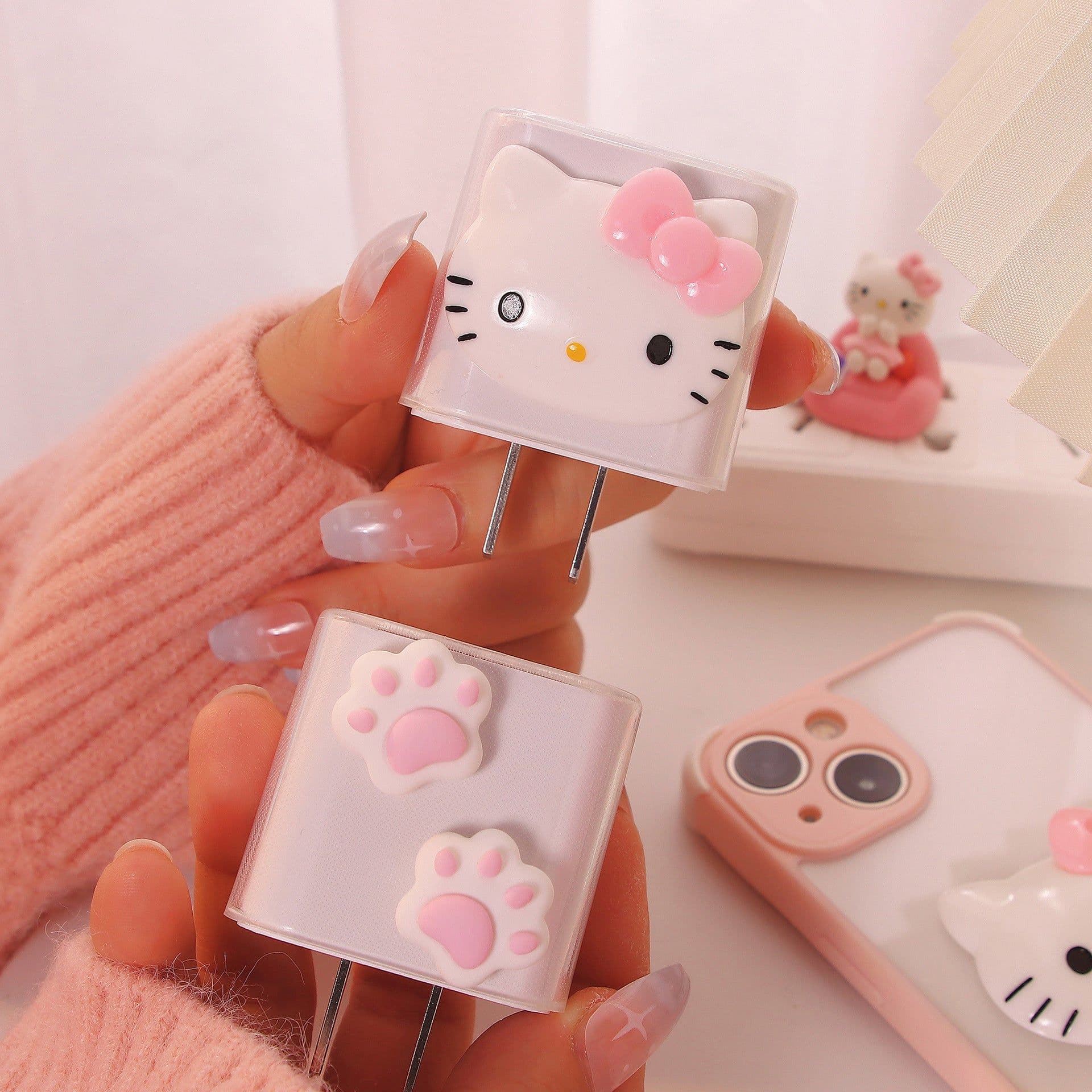 image-Girl's heart is suitable for Apple data cable protective cover ~ 20w mobile phone 11 charger head iphone13 shell ipad12