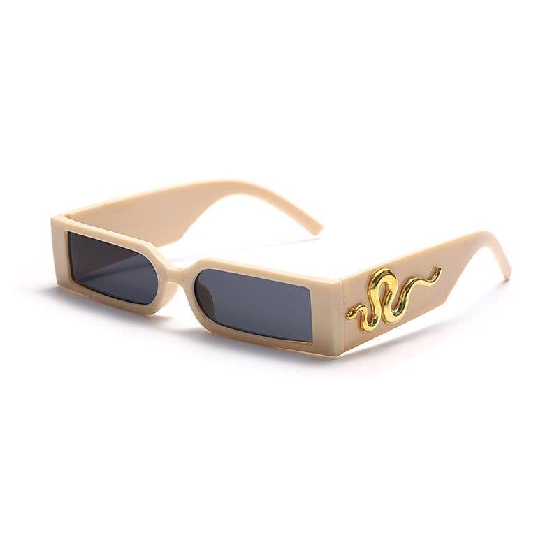 image-Diamond Snake Sunglasses - Retro Hip-Hop Square