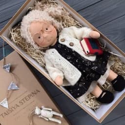 image-Waldorf Doll - Handmade Cotton Christmas Thumb Gift - Fu Luanna