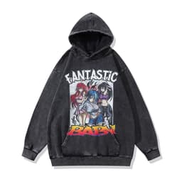 image-Cotton Fleece Hoodie - Kangaroo Pocket Loose Fit XXL