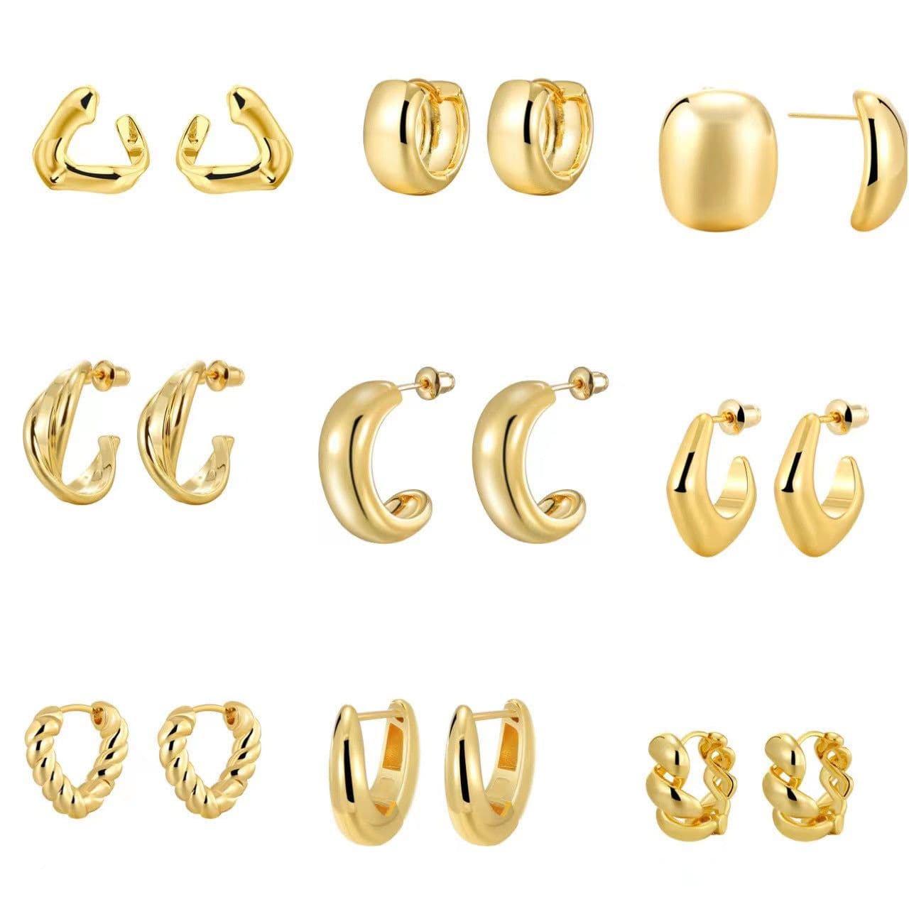 image-French Elegant Earrings - Retro Metal Style