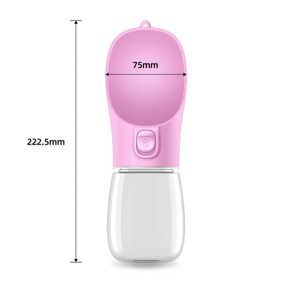 image-Jia Meng 300ml Pink Pet Water Cup - Outdoor Travel Kettle