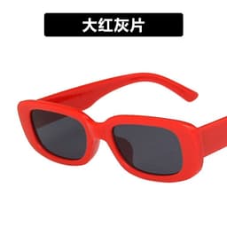 image-Ke Dun Square Sunglasses - Black Punk Style UV400