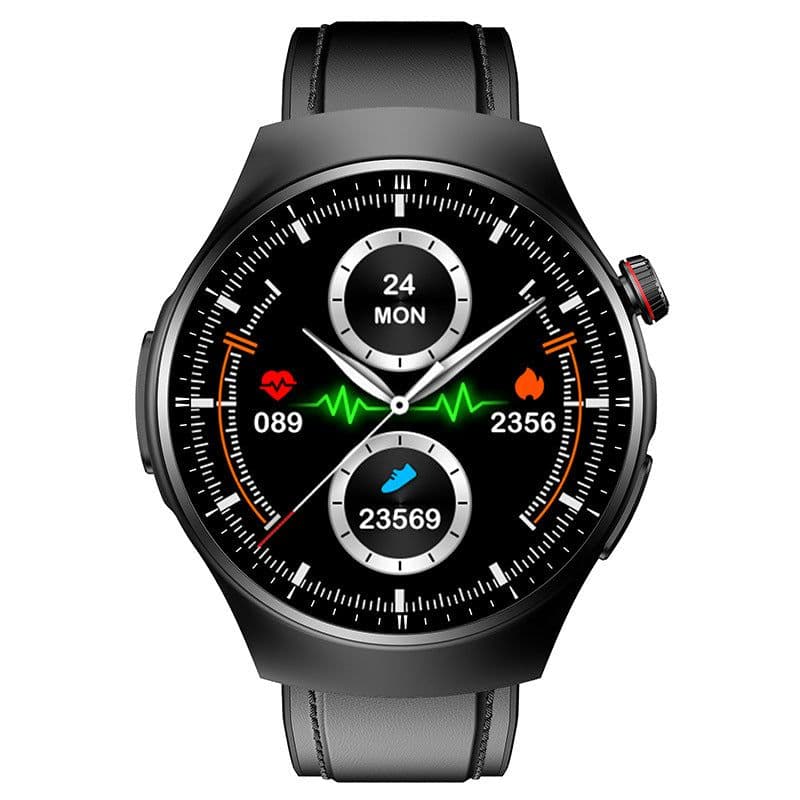 image-Smart TK25 Watch - Blood Oxygen, Heart Rate, Pedometer, Bluetooth Call - Black